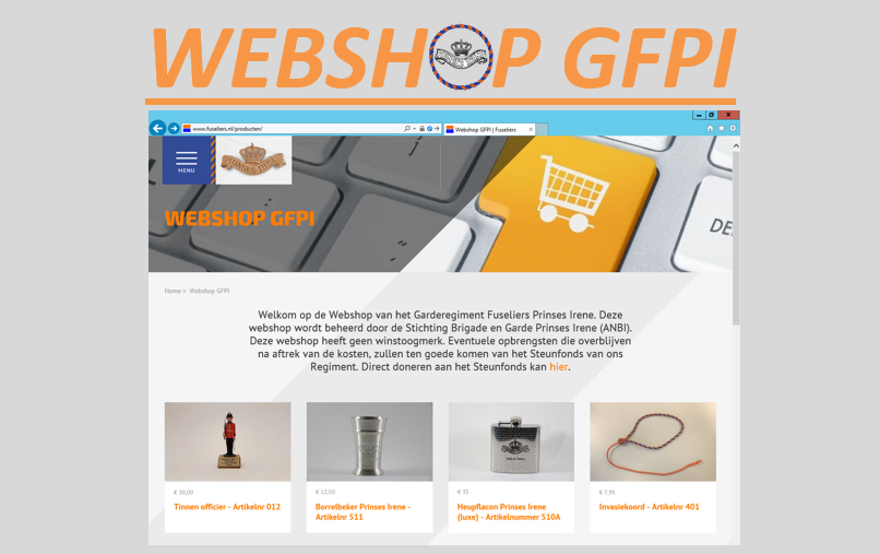 Screenshot Webshop GFPI
